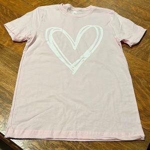 Brand new Pink heart t shirt
